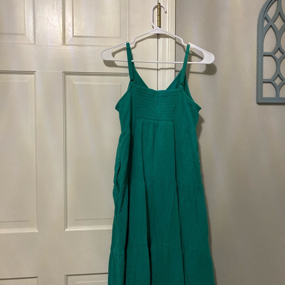 Universal Thread Teal Button-Down Maxi Dress - image 4